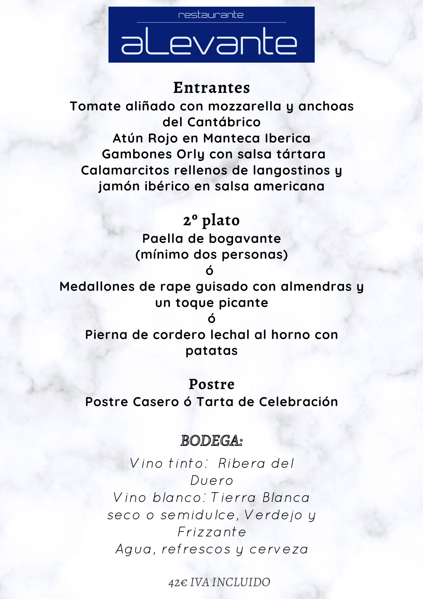 Menús – aLevante
